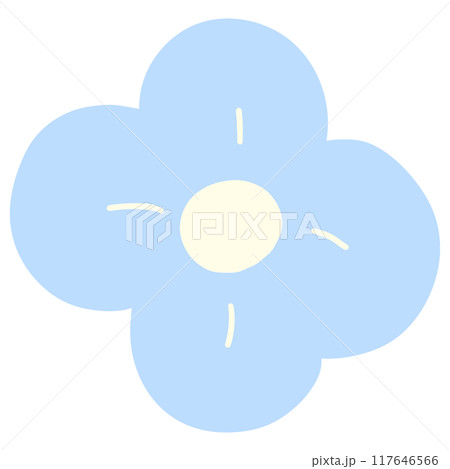 Cute Flower hand draw In Flat Design spring beautiful flowers Cute Flower hand draw In Flat Design spring beautiful flowers 117646566