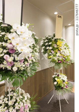 お葬式イメージ（供花） 117646777