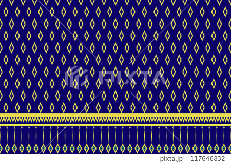 ikat geometric ethnic pattern. ikat geometric ethnic pattern style. ikat pattern design for clothing, textile, wrapping, background, wallpaper, carpet, embroidery, vector, illustration design 117646832