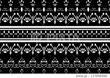 Geometric ethnic pattern. Geometric ethnic pattern, Native American tribal fabric design for clothing, textile, wrapping, background, wallpaper, carpet, embroidery, vector, illustration design  117646980