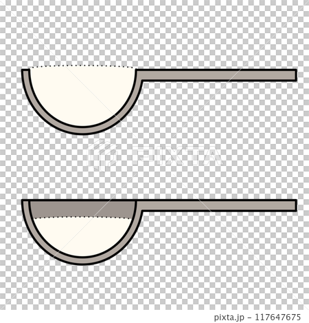 粉の入った計量スプーン 粉の入った計量スプーン 117647675