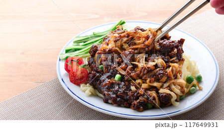 韓国料理 ジャージャー麺 （ チャジャン麺 ） 117649931