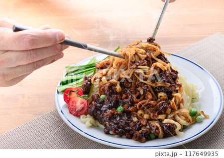 韓国料理 ジャージャー麺 （ チャジャン麺 ） 117649935
