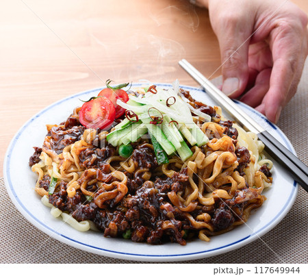 韓国料理 ジャージャー麺 （ チャジャン麺 ） 117649944