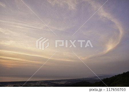 宝達山からの日本海夕景 宝達山からの日本海夕景 117650703