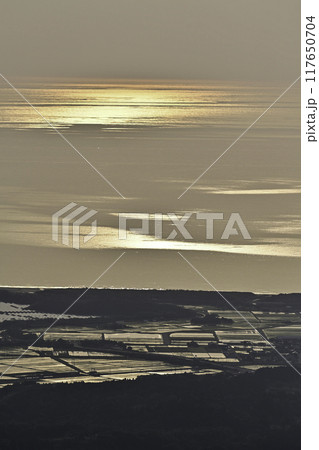 宝達山からの日本海夕景 宝達山からの日本海夕景 117650704