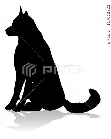 Dog Silhouette Pet Animal Dog Silhouette Pet Animal 117652522