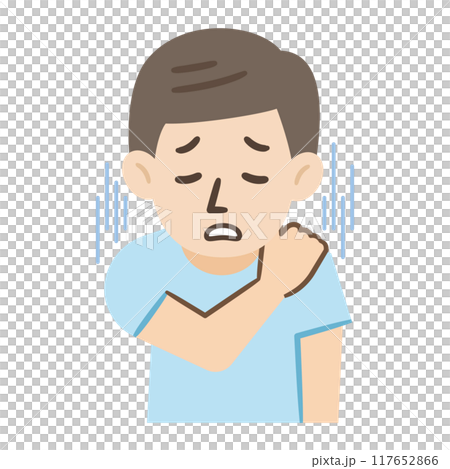 体が怠い男性のイラストのイラスト素材 [117652866] - PIXTA