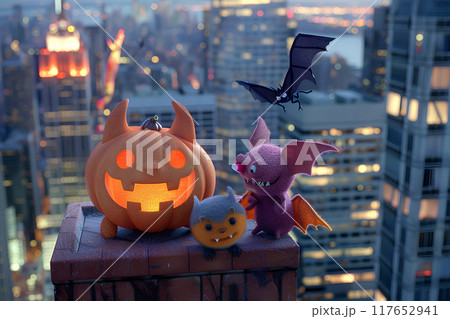 楽しいハロウィンのモンスターたち-2 117652941