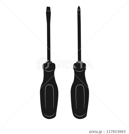 Flat head and Cross Head Screwdriver 117653663