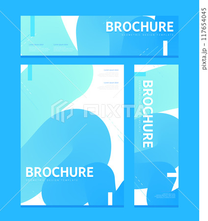 Business brochure design template set 117654045
