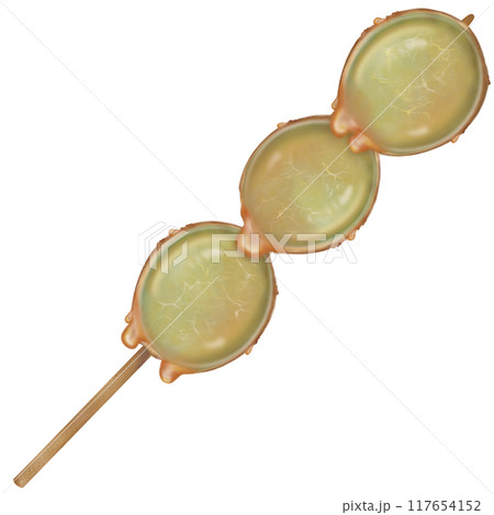 Grape tanghulu candied coating syrup of Chinese snacks fruits,Sweet dessert skewer hand drawn illustrations.  117654152