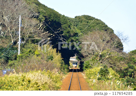 鹿島臨海鉄道大洗鹿島線、鹿島サッカースタジアム駅から大洋駅までの車窓風景(2022年冬) 117654285