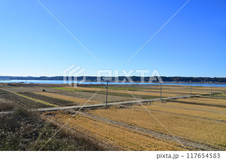 鹿島臨海鉄道大洗鹿島線、大洋駅から涸沼駅までの車窓風景(2022年冬) 117654583