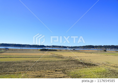 鹿島臨海鉄道大洗鹿島線、大洋駅から涸沼駅までの車窓風景(2022年冬) 117654585