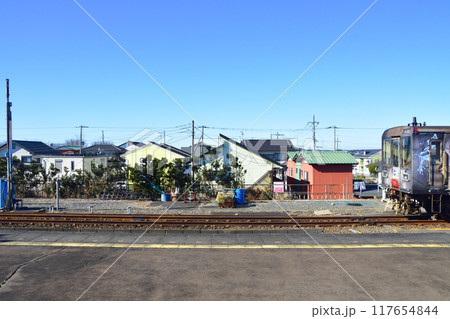 鹿島臨海鉄道大洗鹿島線、涸沼駅から水戸駅までの車窓風景(2022年冬) 117654844