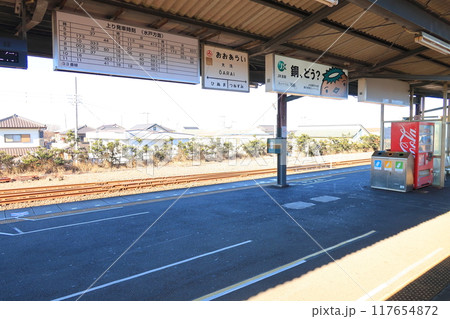 鹿島臨海鉄道大洗鹿島線、涸沼駅から水戸駅までの車窓風景(2022年冬) 117654872