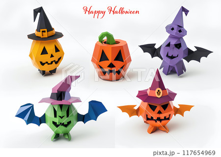 楽しいハロウィンのアイコンセット-2 117654969