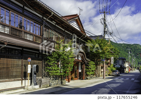 奥津温泉 温泉街 岡山県鏡野町 奥津温泉 温泉街 岡山県鏡野町 117655246