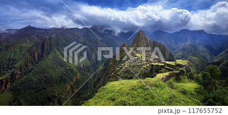 Inca city of Machu Picchu in Peru Inca city of Machu Picchu in Peru 117655752
