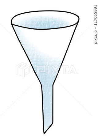 ゆるめシンプル漏斗　アナログ風 117655991