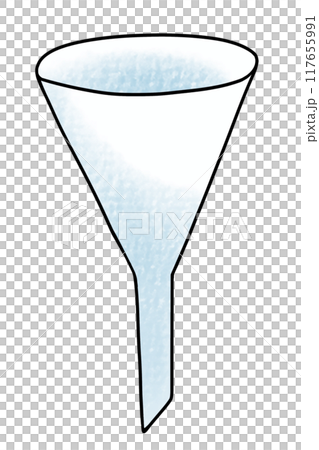 ゆるめシンプル漏斗　アナログ風 117655991