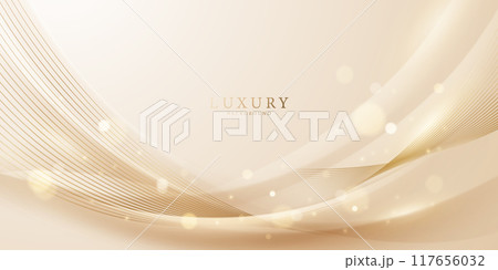 golden abstract background with luxury vector illustration 117656032