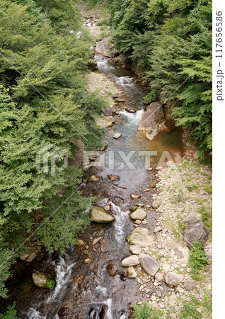 女夫渕駐車場付近の渓谷 117656586