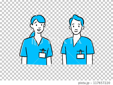 Men and women of medical staff 117657220