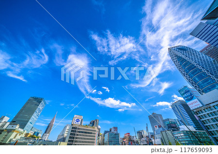 日本の東京都市景観 航空機や新宿駅前、西口再開発…区画整理事業などを望む…＝令和6年8月20日 117659093