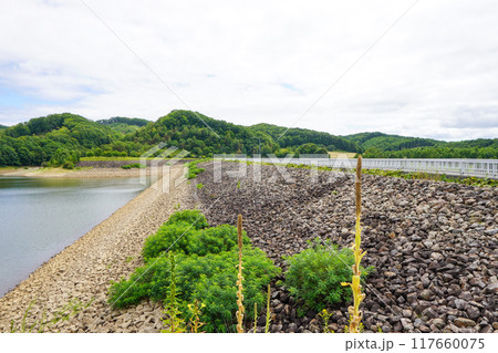 瑞穂ダム（ロックフィルダム・安平町） 117660075