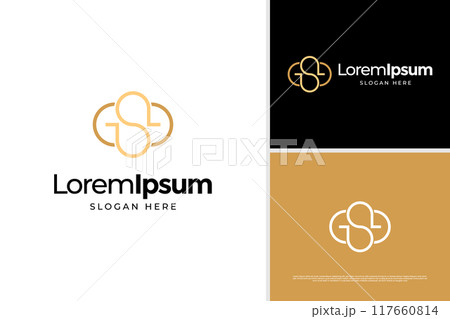 Minimalist letter S cloud logo vector design template Minimalist letter S cloud logo vector design template 117660814