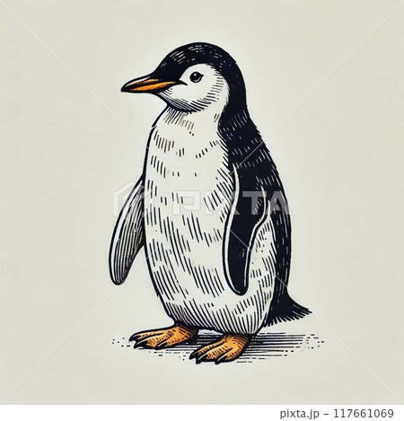 かわいいペンギン 117661069