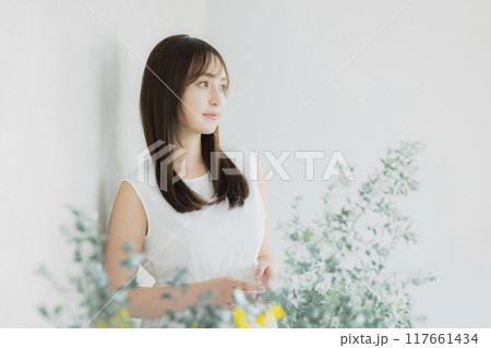 若い女性、ビューティーイメージ　 117661434