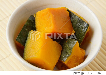 カボチャ煮物 117661825