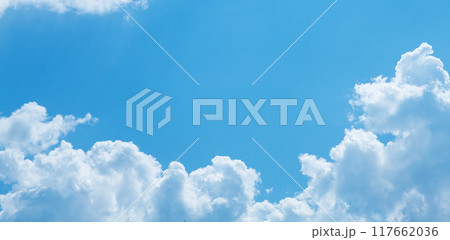 Sunny sky with clouds 117662036