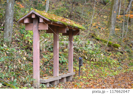 古道にあるベンチ 古道にあるベンチ 117662047