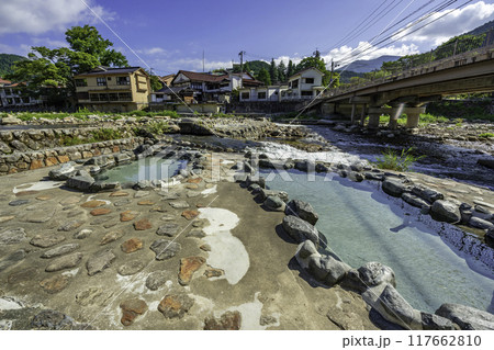 奥津温泉　足湯　岡山県鏡野町 117662810