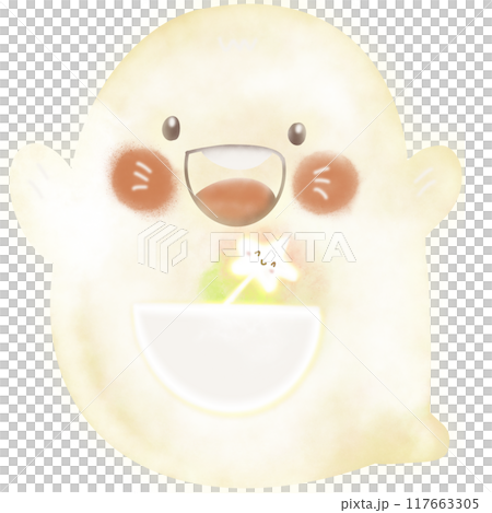cute light ghost with star cute light ghost with star 117663305