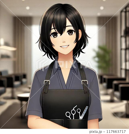 女性美容師 117663717