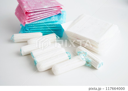 Sanitary hygiene set for women menstrual period cycle protection. 117664000