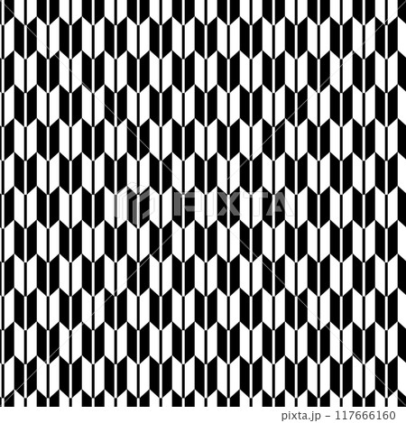 和柄の矢絣のシームレスパターン素材 117666160
