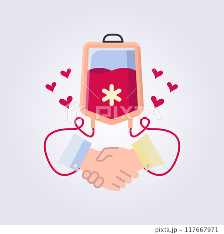 blood donors illustration icon symbol sticker vector template element design 117667971