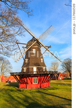 Windmill of Kastellet citadel in Copenhagen, Denmark Windmill of Kastellet citadel in Copenhagen, Denmark 117668509