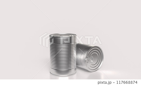 The Can metal for  food or health concept 3d rendering. 117668874