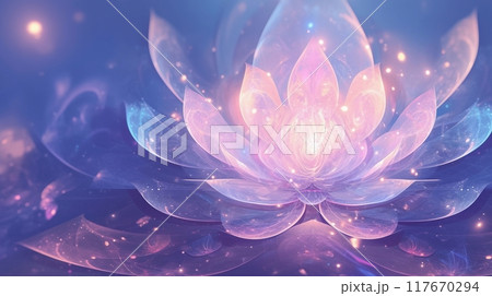 フラクタルの輝く蓮13 117670294