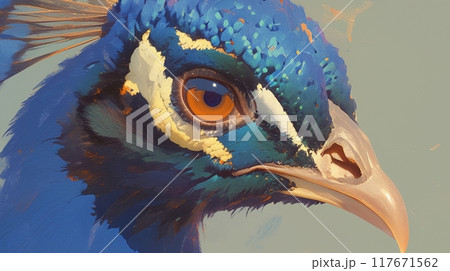 孔雀、クローズアップポートレート12 孔雀、クローズアップポートレート12 117671562