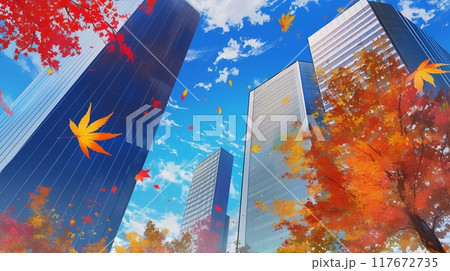 都会にある美しい紅葉11 117672735