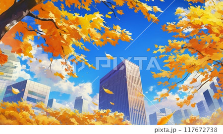 都会にある美しい紅葉14 117672738