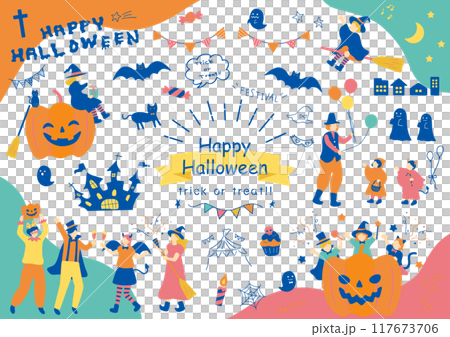 people enjoying halloween 117673706